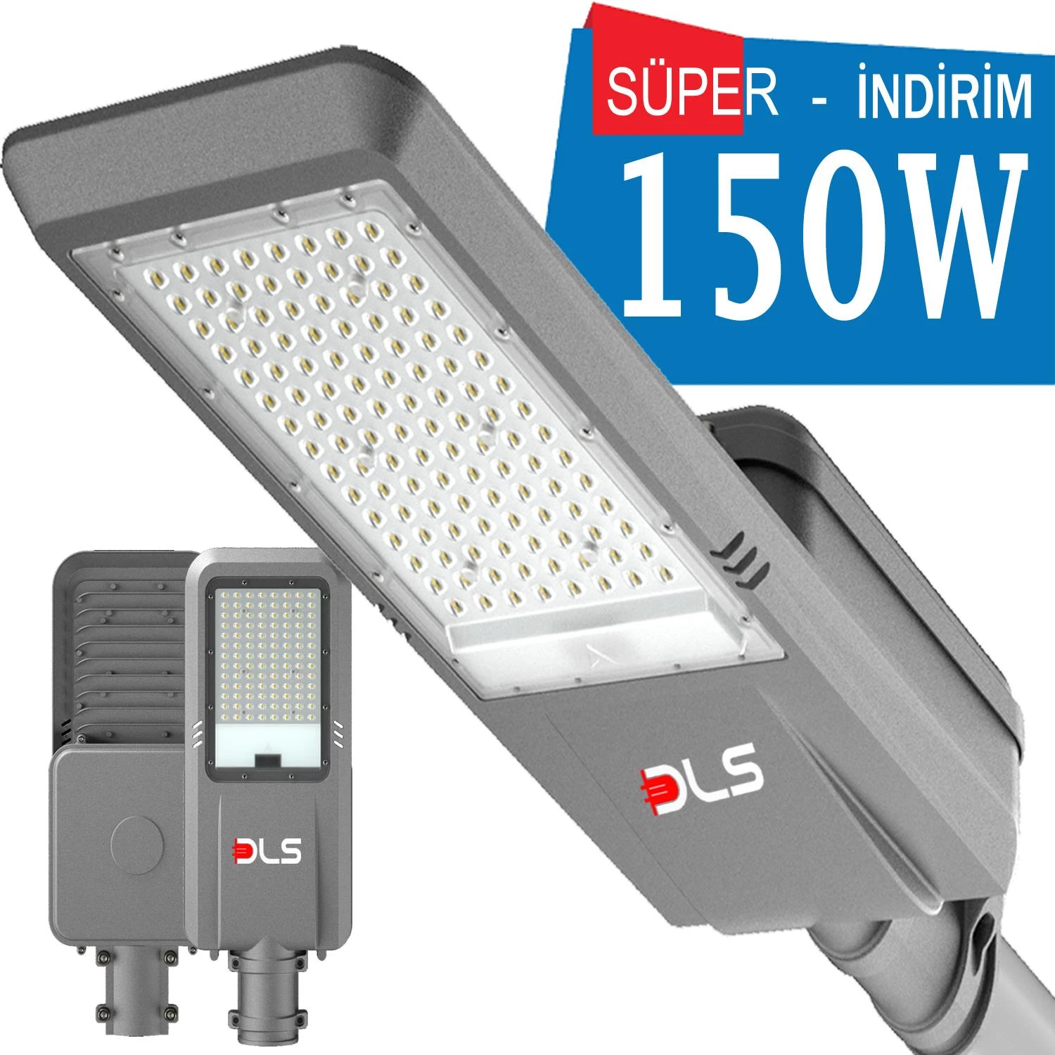 150W Led Yol Sokak Armatür DLS Park Bahçe Çevre Site Bina DışMekan