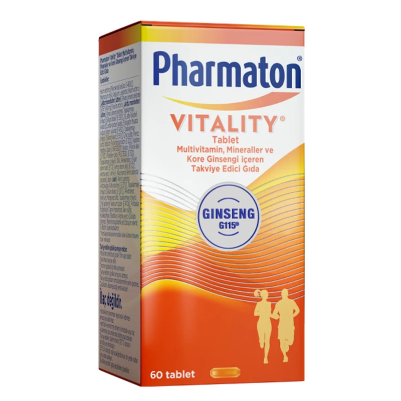 Pharmaton Vitality 60 Tablet Ginseng G115 Multivitamin Ve Mineraller