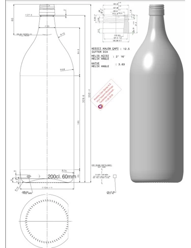 Needion - 10 Adet 2 Litre Plastik Kapaklı Cam Şişe Şarap Zeytinyağı Su Şişesi Zümrüt Yeşili