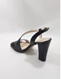 Needion - 19 Siyah Rugan,  Kare Topuklu El Yapımı Bayan Steletto Ayakkabı Siyah 36