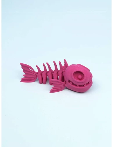 Needion - 3D Hareketli Balık Figürlü Oyuncak - Pembe