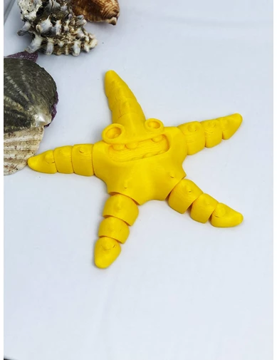 Needion - 3D Hareketli Deniz Yıldızı Oyuncak - Sarı