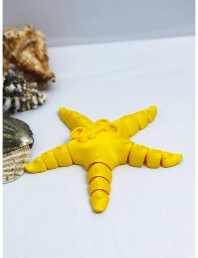 Needion - 3D Hareketli Deniz Yıldızı Oyuncak - Sarı