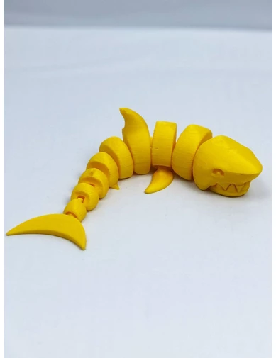 Needion - 3D Hareketli Köpek Balığı Figürlü Oyuncak - Sarı