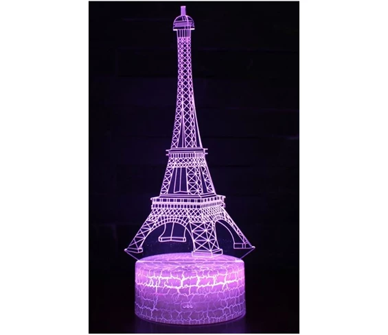 Needion - 3d Işıklı Paris Gece Lambası Kumandalı
