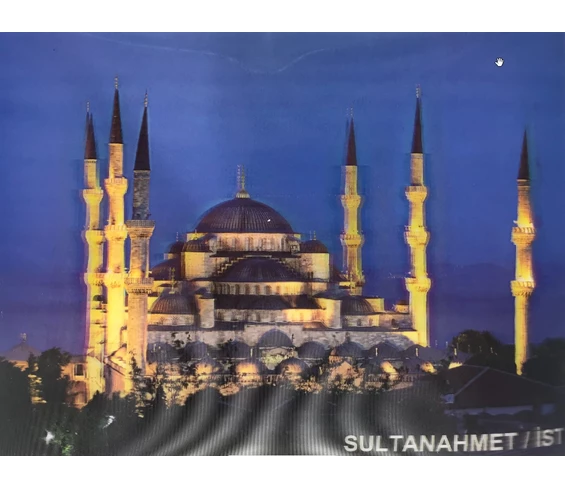 Needion - 5D Elmas Boyama Sultanahmet Camii Resmi Tablosu 30x40 cm