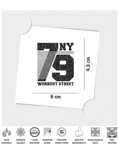Needion - 79 NY Workout Street Sticker Çınar Extreme 