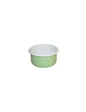 Needion - Açık Yeşil Emaye Sufle ve Dondurma Kabı Sunum Kaseleri 6 Adet  Renkli