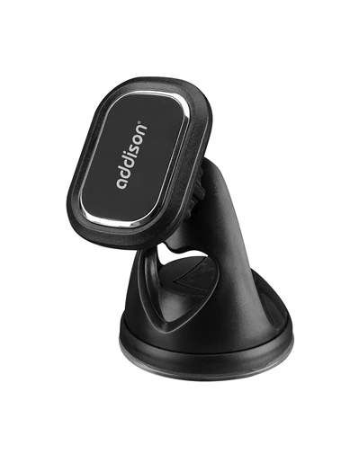 Needion - Addison ADS-143 Universal Ayarlanabilir Vantuz+Izgara aparatlı Siyah Mıknatıslı Araç Telefon Tutucu