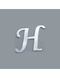 Needion - Alfabe Aynalı Pleksi 4 Cm -Gümüş Kendinden Yapışkanlı Flexi Harf A