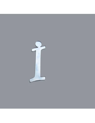 Needion - Alfabe Aynalı Pleksi 4 Cm -Gümüş Kendinden Yapışkanlı Flexi Harf