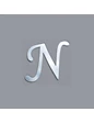 Needion - Alfabe Aynalı Pleksi 4 Cm -Gümüş Kendinden Yapışkanlı Flexi Harf A