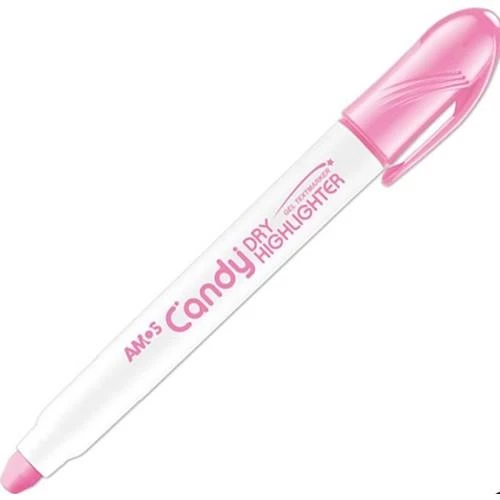 Amos Dry Highlighter Fosforlu Jel Kalem Pastel Pembe Fiyat ve