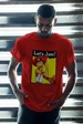 Needion - Anime Let's Jam Kırmızı Erkek Oversize Tshirt - Tişört XL