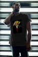 Needion - Anime Monkey Siyah Erkek Oversize Tshirt - Tişört S
