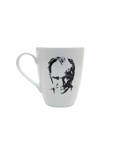 Needion - Atatürk Silüeti ve İmzalı Kupa Kahve Bardağı  1 Adet