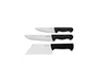 Needion - Atlantik Siyah Saplı Üçlü Satırlı Bıçak Seti 61059 Kurban Bıçak Seti