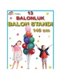 Needion - Ayaklı  Balon Süsleme Standı 13 Çubuklu Set 140 CM