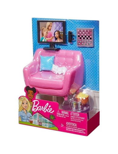Needion - Barbie Barbie'nin Ev Içi Dekorasyon Aksesuarları Oturma Odası Seti