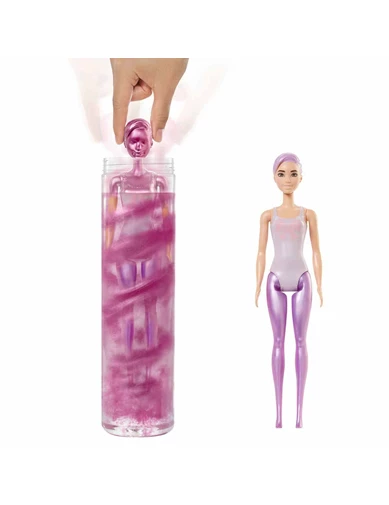 Needion - Barbie Color Reveal Renk Değiştiren Işıltılı Sürpriz Bebekler Serisi 1 GWC55