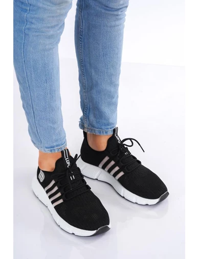 Needion - Bay Siyah Beyaz Sneaker Günlük Spor Ayakkabı 501