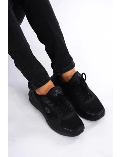 Needion - Bay Siyah Sneaker Yürüyüş Ayakkabısı 1032