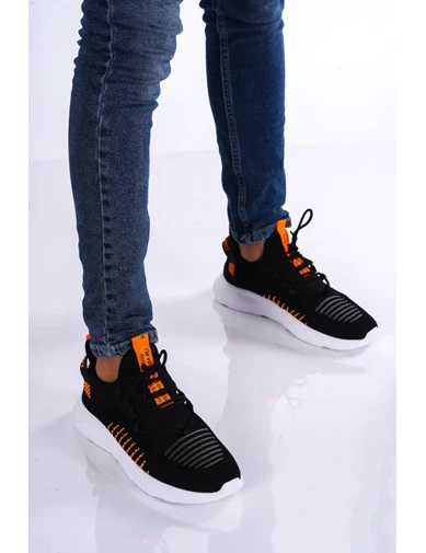 Needion - Bay Turuncu Spor Günlük Yürüyüş Ayakkabısı Sneaker 021