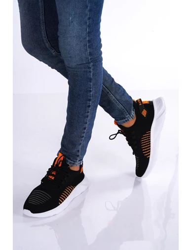 Needion - Bay Turuncu Spor Günlük Yürüyüş Ayakkabısı Sneaker 021
