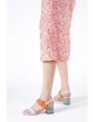 Needion - Bayan Bejmint Renkli Toka Detaylı Sandalet BEJMİNT 37
