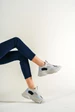 Needion - Bayan Gri Yüksek Tabanlı Renk Detaylı Sneaker Günlük Spor Ayakkabı Kecsp145 GRİ 37