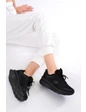 Needion - Bayan Kömür Sneaker Günlük Yürüyüş Ayakkabısı 5202 KÖMÜR 37