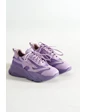 Needion - Bayan Lila Yüksek Tabanlı File Detaylı Sneaker Günlük Spor Ayakkabı Kecsp140 LİLA 39