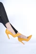 Needion - Bayan Sarı  Stiletto Ayakkabı SARI 35