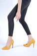 Needion - Bayan Sarı  Stiletto Ayakkabı SARI 35