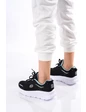 Needion - Bayan Siyah Sneaker Günlük Yürüyüş Ayakkabısı 5202 SİYAH 37