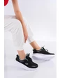 Needion - Bayan Siyah Sneaker Günlük Yürüyüş Ayakkabısı 5202 SİYAH 37