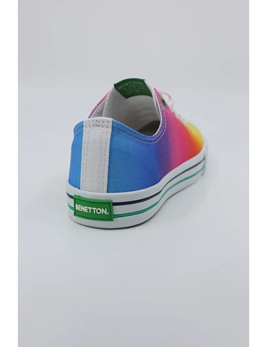 Needion - Benetton Bağcıklı Kadın Spor Ayakkabı Bn-30178 Turuncu/Orange 21S430178