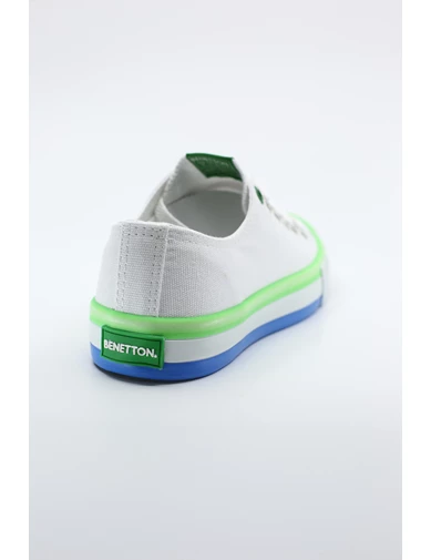 Needion - Benetton Kadın Spor Ayakkabı BN-30176 Beyaz-Yeşil 21S0430176