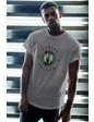 Needion - Boston Celtics 33 Gri Erkek Oversize Tshirt - Tişört XXL