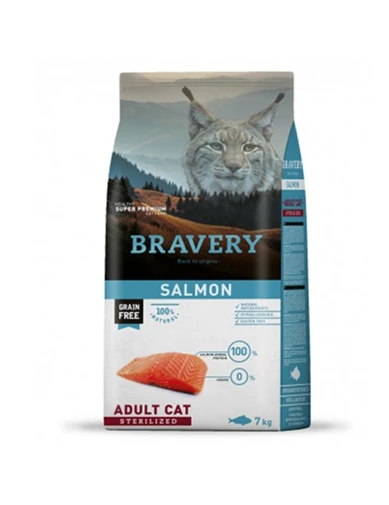 Needion - Bravery Adult Kısırlaştırılmış Somonlu Yetişkin Kedi Maması 7 Kg