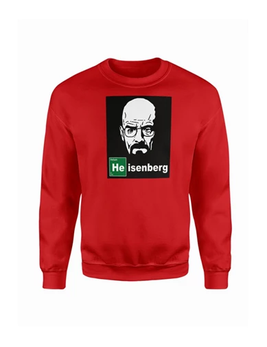 Needion - Breaking Bad Heisenberg 13 Kırmızı Sweatshirt