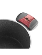 Needion - Brioni Graneed 24 Cm Granit Kısa Karnıyarık Tencere Pembe Renkli