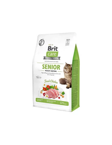 Needion - Brit Care Senior Tahılsız Kilo Dengeleyici Tavuklu Yaşlı Kedi Maması