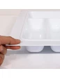 Needion - Çekmece İçi Kaşıklık Sağlığa Uygun Beyaz Çekmece Düzenleyici Kesilebilir 55 x 49 cm