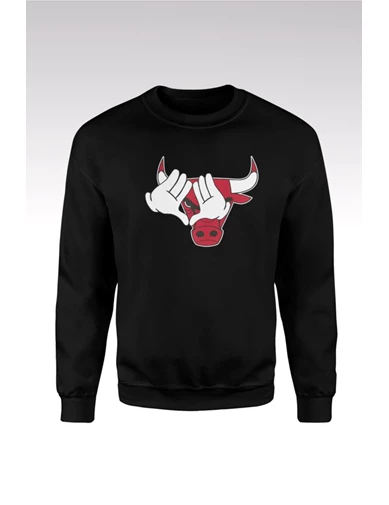 Needion - Chicago Bulls 38 Siyah Sweatshirt
