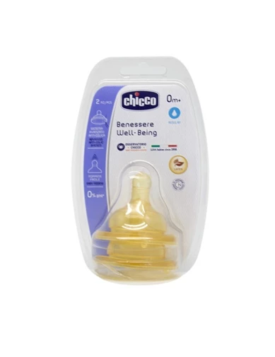 Needion - Chicco Biberon Emziği 0ay+2li Normal Akış Kauçuk