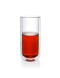 Needion - Çift Katman Cam Bardak Düz 500 ml Büyük Meşrubat Bardağı ÇKBD-500 Renkli