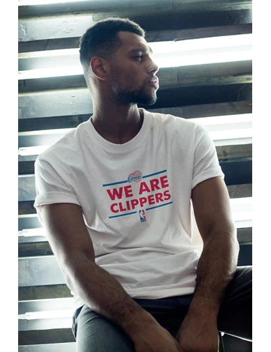 Needion - Clippers 164 Beyaz Erkek Oversize Tshirt - Tişört
