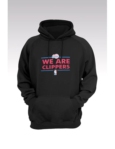 Needion - Clippers 164 Siyah Kapşonlu Sweatshirt - Hoodie