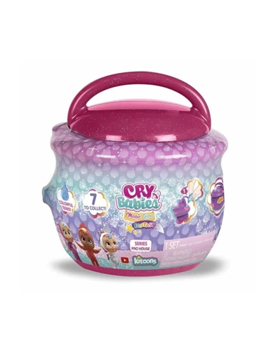 Needion - Cry Babies Magic Tears Fantasy Paci Evler Sürpriz Paket CYM02000 Koyu Pembe